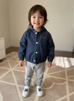 デニムフード付きジャケット