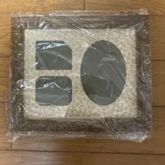 【未使用】Gentle age Gallery天然木製フォトフレーム　4窓