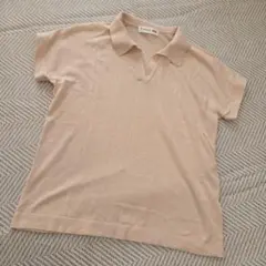 Tomas maier × ユニクロ シャツ 半袖 ニット ベージュ