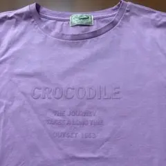 Crocodile メンズ半袖Tシャツ パープル LLサイズのサムネイル