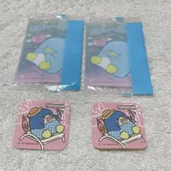 スシロー タキシードサム　はぴなついぇい　ステッカー　サンリオウエハース