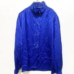 美品 Louis Féraud 【L】 ダブルブレスト シャツ ヴィンテージ