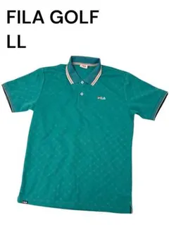FILA GOLF フィラゴルフ　半袖ポロシャツ XL グリーン系　春夏　メンズ