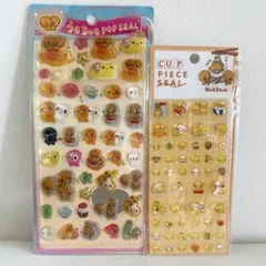 【早い者勝ち☆】なっとうちゃん 立体シール タイルシール 2枚セット 海外製品