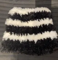 ファー猫耳帽　ハンドメイド