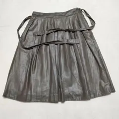 UNIQLO ユニクロ　リボン付き フレアスカート