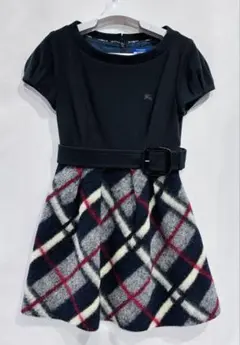 【美品・希少】バーバリーブルーレーベル ローラ着用 ドッキングワンピース38M