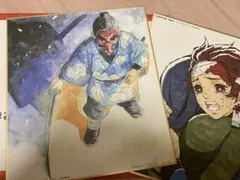 全集中展　色紙　壱　竈門炭治郎　鱗滝