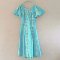 極美品MMJ マーメイドライン フラドレス XL 赤 リーフ花柄フリル