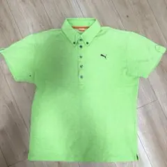 PUMA ライムグリーン ポロシャツ