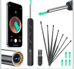耳かき カメラ付き 耳掃除 充電式 黒