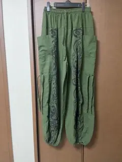 最終値下げオリーブグリーン タイパンツ