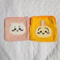 ちいかわ　もこもこポーチ2　2点セット　ガチャガチャ　うさぎ