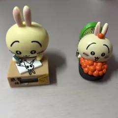 ちいかわ うさぎ 時計＆マスコットキーホルダー（いくら軍艦） ガチャ