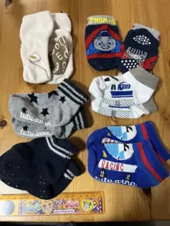 値引き中390→330キッズ靴下セット　男の子向けサイズ9〜14