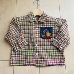 【まとめ買いSALE】80 ミキハウス チェック シャツ