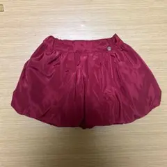 petit main ワインレッドバルーンスカート 80