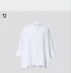 【UNIQLO＋J】スーピマコットンドルマンスリーブシャツ　七分袖