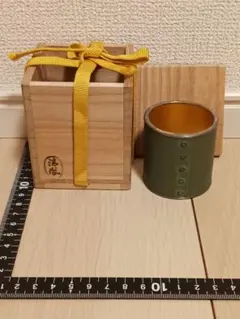 茶道具・古道具・大樋焼・蓋置・大樋四方蓋置・十代大樋長左衛門