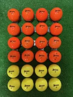 美品！スリクソンADSPEED オレンジ、イエローボール24球の出品になります。
