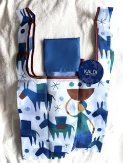 KALDIカルディ　エコバッグHelpers ブルー