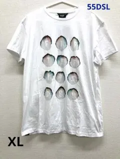 新品 未使用 55DSL Tシャツ ホワイト グラフィックプリント XLサイズのサムネイル