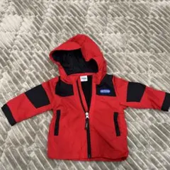 【美品】サイズ80 OUTDOOR レッド フード付きジャケット