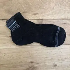ブラック系 ショートソックス 1足