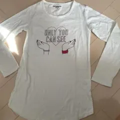 ハートデザイン 長袖カットソー