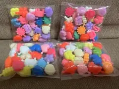 昭和レトロ レトロビーズ おさかなビーズ レインボーカラー 大きめ 
