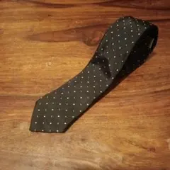 DIOR ネクタイ　ブラック　シルク100% ドット