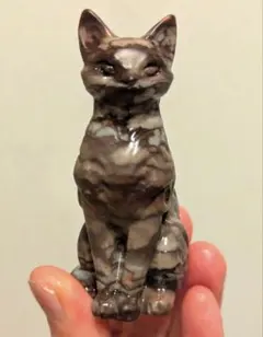 チョコレートジャスパーお座り猫ちゃん✨️