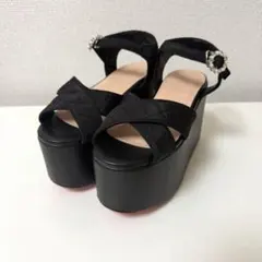 新品XSサイズ★michellMacaron 24SSキルティング厚底サンダルのサムネイル