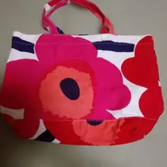 フラワーパターン キャンバストートバッグ