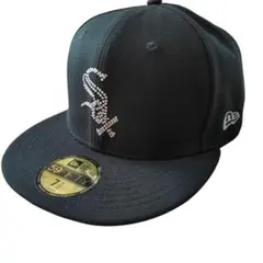NEW ERA 59FIFTY 7 1/2 WHITE SOX ラインストーン
