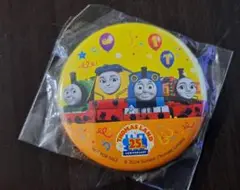 新品未使用　富士急ハイランド　トーマスランド　25周年記念　丸型　缶バッジ