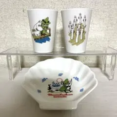 ムーミン　陶器　タンブラーセット　貝殻型　皿　一番くじ　３点セット販売