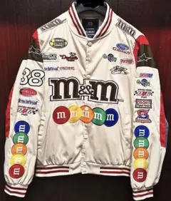 ロベルトカバーニ　m&m's 刺繍ワッペン・スタジアムジャンパー