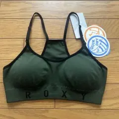 ROXY スポーツブラ カーキ Mサイズ　よか