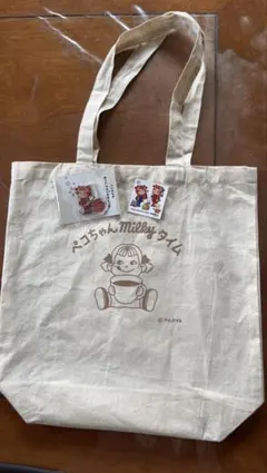 【3点セット】福島限定 ペコちゃん 赤べこアクリルチャーム 、ステッカー、バッグのサムネイル
