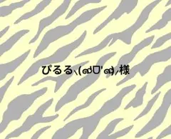 ぴるる⸜(๑⃙⃘'ᗜ'๑⃙⃘)⸝様　オーダーページ