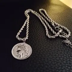 ネックレス コインネックレス ユニセックス　シンプル