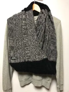 CLOTHES MADE BY ビームス スヌード/マフラー 日本製 黒グレー色