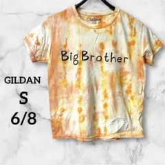 SALE❗️GILDAN 【S】Big Brother ロゴTシャツ オレンジ