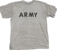 00s 米軍実物 IPFU ARMY Tシャツ グレー L US ARMY
