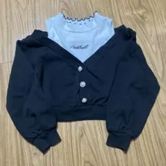 Pinkhunt クロップドトレーナー ブラック