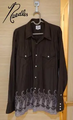 Needles エンブロイダリーウエスタンシャツ Mサイズ 日本製