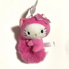 サンリオ　平成ふわふわ尻尾マスコット　ハローキティ
