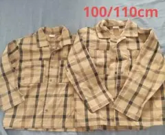 petit main チェックシャツ 100/110cm  まとめ売り ２枚