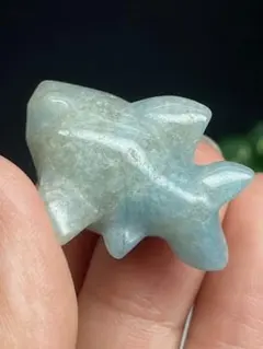 天然石　トロレアイト　カービング　サメ　ミニ⭐️1715